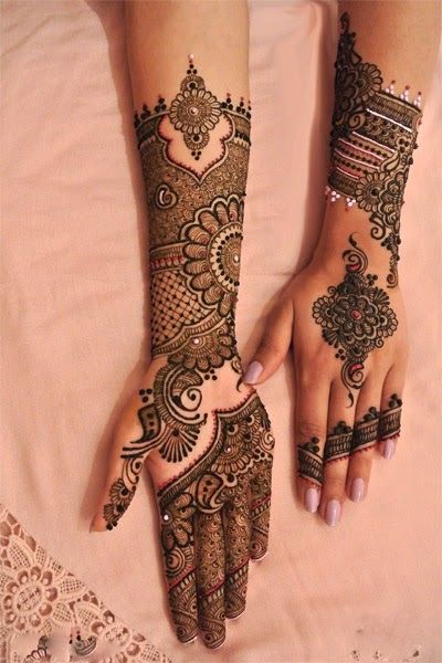 arabic mehndi design rose