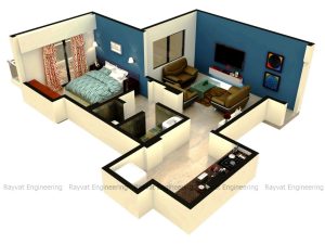 1 bhk flat interior design photos