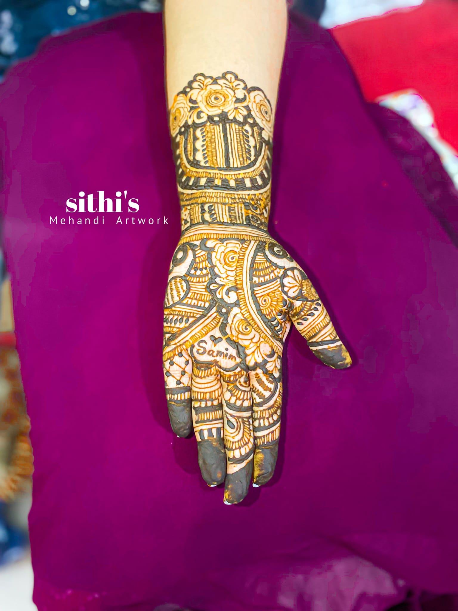 Back Hand Mehndi for girls